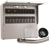 A510A Pro/Tran2 50-Amp 10-Circuit 2 Manual Transfer Switch with Optional Power Inlet