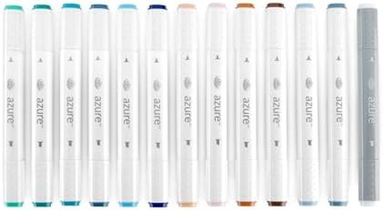 Royal Brush RM-955SEA Azure Art Marker Set (13 Per Pack), Seashore Colors