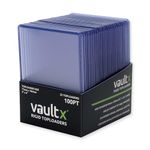 Vault X Premium Extra Thick Seamless Toploaders 100pt - 3" x 4" Rigid Card Holders for Trading Cards & Sports Cards (25 Pack)