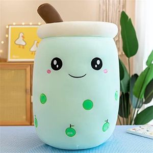 Bubble Tea Peluche a Forma di Cartone Animato,Divertente tè al Latte,Tazza da Tè,Giocattolo per Bambini,Giocattolo di Compleanno,50 cm,Colore Verde Frutta 1