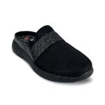 KazarMax Women Black Shimmer Clogs | Mules -3 UK