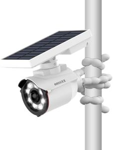 Solar Powered Outdoor Wireless Fake Camera with Adjustable Pole Bracket