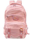 Toyshine Fashion High School College Backpacks for Teen Girls Lightweight Bag-Pink