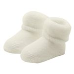 dragonaur Cute Baby Toddlers Winter Warm Keeper Soft Cotton Elasticity Boots Socks size One Size (White)