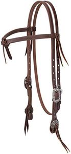 Weaver Leather Designer Hardware Working Tack Headstalls, Weaver Leather Working Tack Futurity Knot Browband Headstall, 10-0641, Floral