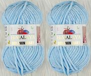 Himalaya Dolphin Baby Yarn Knitting Yarn 2 Skeins 264 Yards 2x100gram Super Bulky Baby Blanket Yarn (80306)