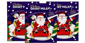 3 x Cadbury Dairy Milk Chocolate Advent Calendar for Children 24 Gift - 3 x 90g