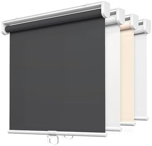 LazBlinds No Tools No Drill Cordless Roller Blinds Shades, Light Filtering Thermal Insulated UV Protection Privacy Blinds for Window Size 20'' W x 72'' H, Grey