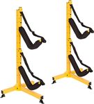 Suspenz Kayak Storage Rack, 2-Boat EZ Rack for Kayak, Canoe, SUP (T-Base/1 Box), Yellow, 48" x 24"