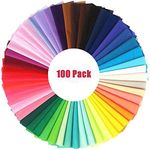 Beiabang 100 Pieces Cotton Fabric Multi-Colors Fabric Patchwork Fabric Bundles Assorted Fabric Sheets Cotton Mixed Squares Bundle Sewing Quilting Craft,50 Colors (4 x 4 inch)