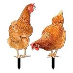 Chicken Yard Art,Hen Garden Sign - 