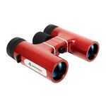 BRESSER Small Compact Binoculars for Adults and Kids, 8x24 Lightweight Mini Foldable Binoculars, Pocket Binoculars for Bird Watching, Sightseeing, Travel, Hiking, Opera Concerts, Football Games(Red)