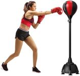 MERACH Punching Bag with Stand, Punching Bag for Adults & Teens, Adjustable Height Boxing Bag for Stress Relief & Fitness