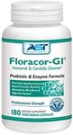 Floracor-GI Candida Yeast Cleanse, ProBiotic And PreBiotic Enzymes (360 Capsules)