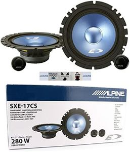1 kit 2 Voies Compatible avec Alpine SXE-17CS 6.5" 16.5 cm diamètre 165 mm 45 Watts rms 280 Watts Max 4 ohms Portes Voiture, par Paire + 5 Stickers Cadeau