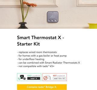 tado Smart Thermostat Starter Kit – Wireless Heating Control
