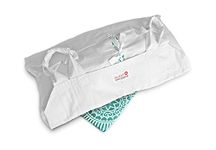 Sweet Goodbye Cocoon® - Eco-Friendly Pet Burial & Cremation Ceremony Kit (Classic Cotton)- Casket for All Pets & Breeds - Dogs Cats Rabbits Birds & More (Choose Size & Color) (Small, White/Aqua)