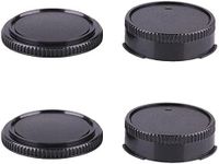 Rear Lens Cap & Body Cap Set Compatible with Canon FD Mount Lens & FL Mount Lens kit AE-1P F-1 AV-1 A-1 AE-1 T-80 Camera (2 Pack)