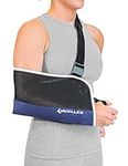 MUELLER Sports Medicine Adjustable Arm Sling - Comfortable Support for Left or Right Shoulder and Arm Injury, For Men and Women, Blue w/ Black Mesh, One Size Fits Most