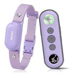 PATPET Shock Collar for Dogs - 4000FT Dog Training Collar with Remote, IPX7 Waterproof 4 Modes(Beep/Vibration/Shock/Safe) Dog Shock Collar, Rechargeable E-Collar for Small Medium Dogs (Purple)