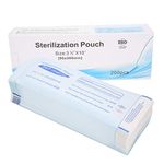 Sterilization Pouch, Gear Self Sealing Sterilization Bag for Dental Tools Dental Self Sealing Sterilization Pouch for Cleaning Tools 90 * 260mm 200Pcs/Box