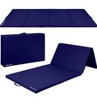 K-Rum Yoga Gym Mat Exercise Yoga Mat Gymnastics Training Tumbling High Destiny Foam Foldable 72 x 24x 22 mm Foldable Yoga Mat Traveling mat Yoga Mat for Men & Women 22 MM Thick Mat (Blue)