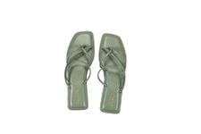 CHERE Women Green Uber Stylish Solid Strappy Open Toe Flats