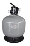 BlueWave Swimming Pool Sand Filter 1200 Dia MM Fiberglass Top Mounted Sand Filter 42 inch with Top Mounted Multiport Valve (2.0 inch Valve) for Filtration Upto 42000 Litre/hr