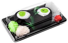 Rainbow Socks - Woman Man Sushi Socks Box Cucumber Maki - 1 Pair - Size 7,5-11