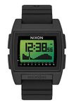 NIXON Base Tide Pro A1307 - Black/Green Positive - 100m Water Resistant Men's Digital Surf Watch (42mm Watch Face, 24mm Pu/Rubber/Silicone Band) - Made with #Tide Recycled Ocean Plastics