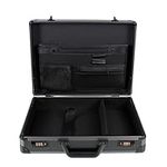 AR BRAND EST. 2021 Aluminium Briefcase Business Office Travel Work Laptop Attaché Bag (Black)