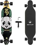 Longboard Skateboard, New Olym 41 Inch 8 Layer Canadian Maple Drop Through Longboards for Youths Beginners, Panda