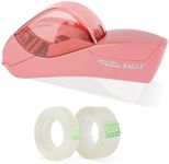 Eagle Automatic Tape Dispenser, Tape Gun, Single Handheld Design, Free 1 Roll of 0.5 Inch (12 mm) and 1 Roll of 0.75 Inch (19 mm) Tapes（Flamingo Pink）