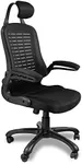 Halter Mesh Ergonomic Office Chair with Lumbar Support, Office Chair with Headrest, High Back, Comfortable, Mesh Office Chair with Wheels, for Home Office, Study, Gaming, Black