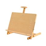 MEEDEN Large Drawing Board Easel, Solid Beech Wooden Tabletop H-Frame Adjustable Easel Artist Drawing & Sketching Board for Artists, Teens & Painters, Holds Canvas up to 23"