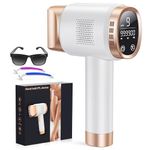 AMINZER IPL Hair Removal Device, 3-in-1 Laser Hair Removal Device with 9 Energy Levels (Max 19.35J), 999,900 Flashes, LCD Screen, Home IPL Laser Hair Remover for Women Men, Facial Bikini Leg Body