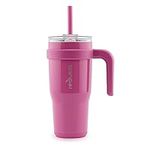 Reduce 24 oz Tumbler with Handle - Vacuum Insulated Stainless Steel Travel Mug with Sip-It-Your-Way Lid and Straw - Keeps Drinks Cold up to 24 Hours - Sweat Proof, Dishwasher Safe - OG Sangria