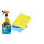 Zep Foaming Shower Tub and Tile Cleaner - 32 oz Cleaning Bundle; Comes With 3 Edged Microfiber Cloths
