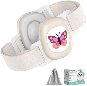 YomauiYee Baby Earmuffs,Baby Noise Cancelling Headphones with Butterfly Pattern, Infant Ear Protection for Toddler 0-48 Months,Infant Travel Essentials for Airplane/Improves Sleep