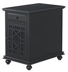 Martin Svensson Home Elegant, Antique Black Chairside End Table