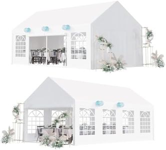 GarveeLife Outdoor Gazebo Tent for Events - 13 x 26 FT, Removable Sidewalls, 3 Storage Bags, Waterproof, Easy Setup, Ideal for Backyard Parties, Weddings, and Camping.