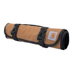 Carhartt 18 Pocket Utility Roll, Durable Water-Resistant Tool Organization Roll Bag, Essential Tool Roll (Carhartt Brown)