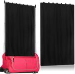 Windkream Privacy Curtain for Dance Bag Suitcase Portable Changing Room Black Privacy Curtain Without Rack Privacy Partition Screens for Dancer Backstage Accessories, Camping, Window Shades