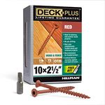 Deck Plus Red Deck Screw - 1lb Box (#8 x 2")