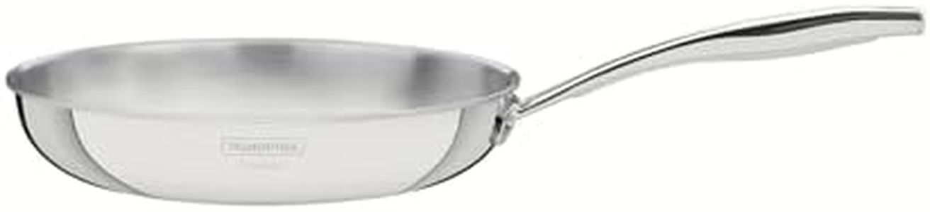 Tramontina Grano Stainless Steel Shallow Frying Pan with Tri-Ply Body, 30 cm Diameter
