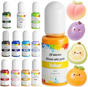 SHORE RESIN Silicone Pigment, 12 Colors for Taba Squishy & Liquid Silicone