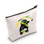 Jamaica Gifts for Women Jamaican Flag Cosmetic Bag Jamaica Vacation Travel Makeup Bag Toiletry Zipper Pouch Jamaican Souvenirs Gift Idea