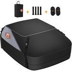Sailnovo Car Roof Box 15 Cubic Feet Foldable Heavy-Duty Waterproof 1000D, 6 Reinforced Straps, 4 Door Hooks, for Travel and Luggage Transport, for All Vehicles with/without Pannier Rack