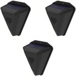 Lancoon 3 Pack Solar Power Bird Alarm Repellent IP55 Waterproof 360° Comprehensive Protection Multiple Sounds Loud Deter Birds from Your Property Suitable for Outdoor Garden Yard