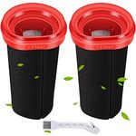 Rebirthcare filters for bosch flexxo serie 4 filter bbh32101 bbh3zoo25 bbh3petgb bbh3211gb 25.2v /21.6v wireless vacuum cleaner replacement, 2 piece, replaces # 12026520